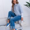 Buty - Lekkie mokasyny slip on na wyższej podeszwie CATTUS BEIGE skóra naturalna - obrazek 10