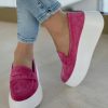 Buty - Lekkie mokasyny slip on na wyższej podeszwie CATTUS BEIGE skóra naturalna - obrazek 8
