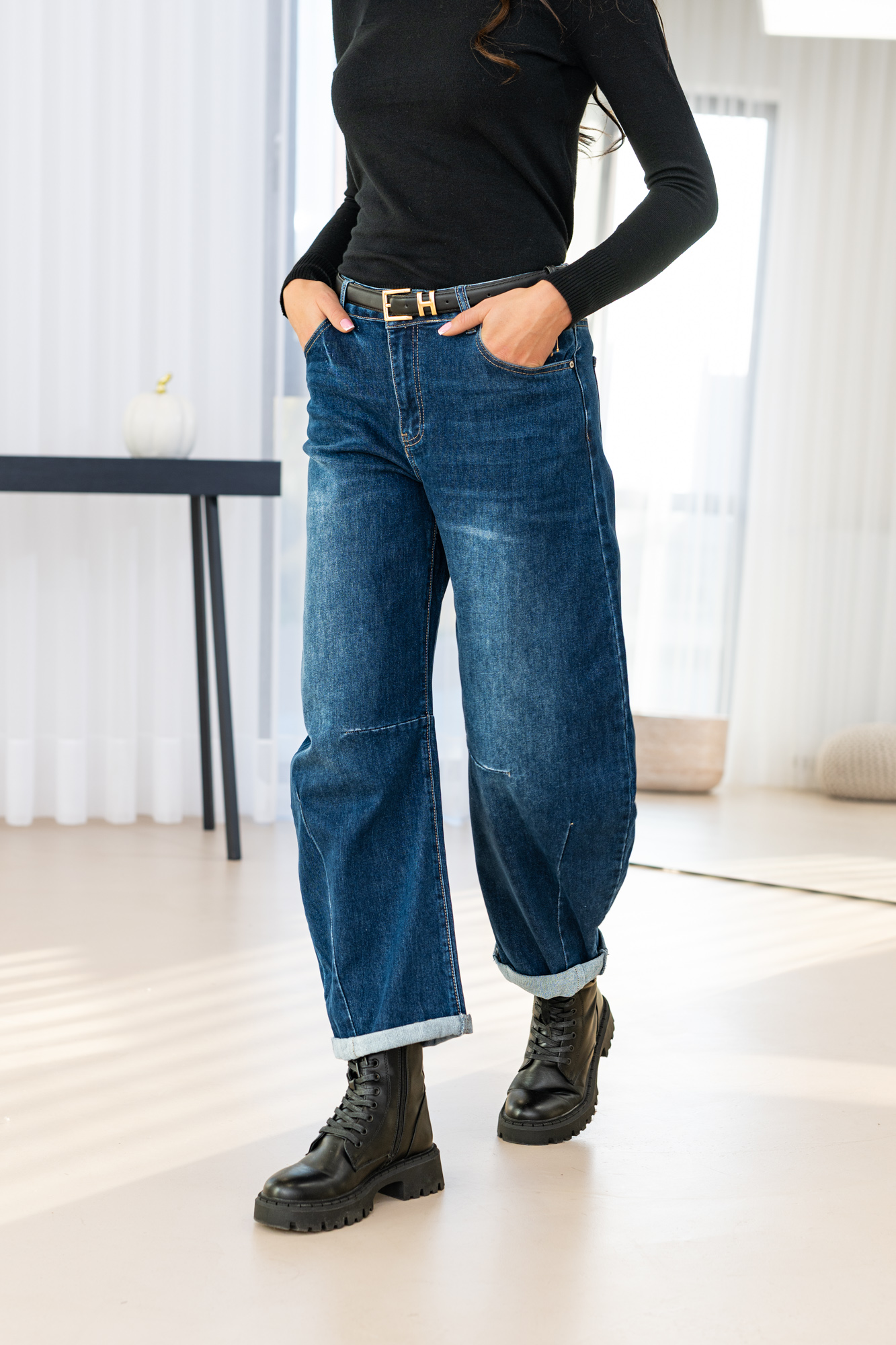 Spodnie Brina jeans niebieskie (BANANY) - obrazek 12