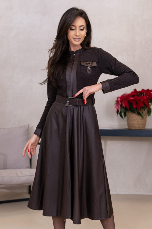 Sukienka Sophia Leather Elegance