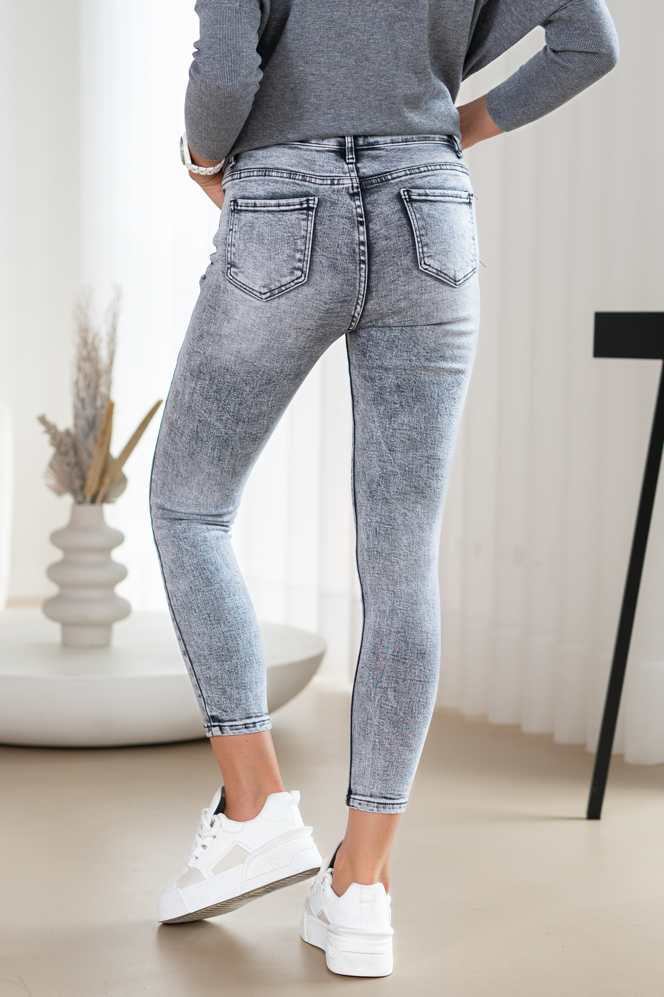 Spodnie ONLBOBBY Średnia talia Krój skinny Jeans