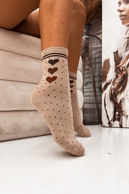 Skarpetki damskie serduszka I